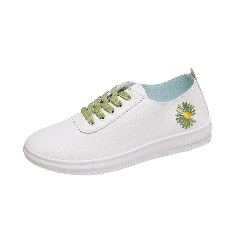 Lente lage schoenen student ademend vrijetijds zacht comfortabel antislip ronde kop dames kleine witte schoenen