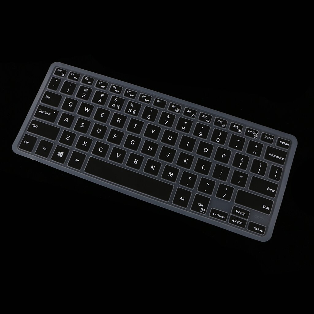 English Silicone Keyboard Skin Cover for Dell XPS13 9350/9360 Black
