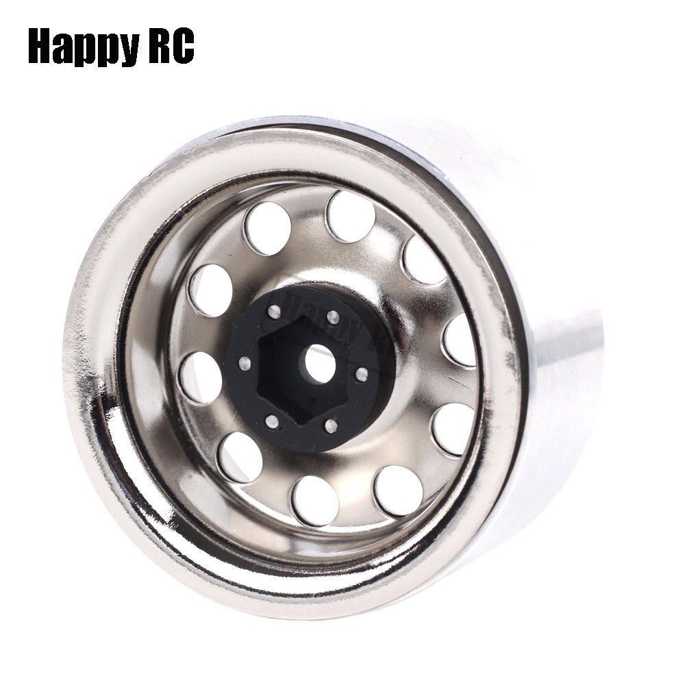 2.2 inch Metal Beadlock Wielvelgen Naaf 12mm Hex Voor RC Rock Crawler Truck 1/10 CROSS YIKONG TRX4 TRX6 SCX10 Wraith RBX10 CAPRA YETI