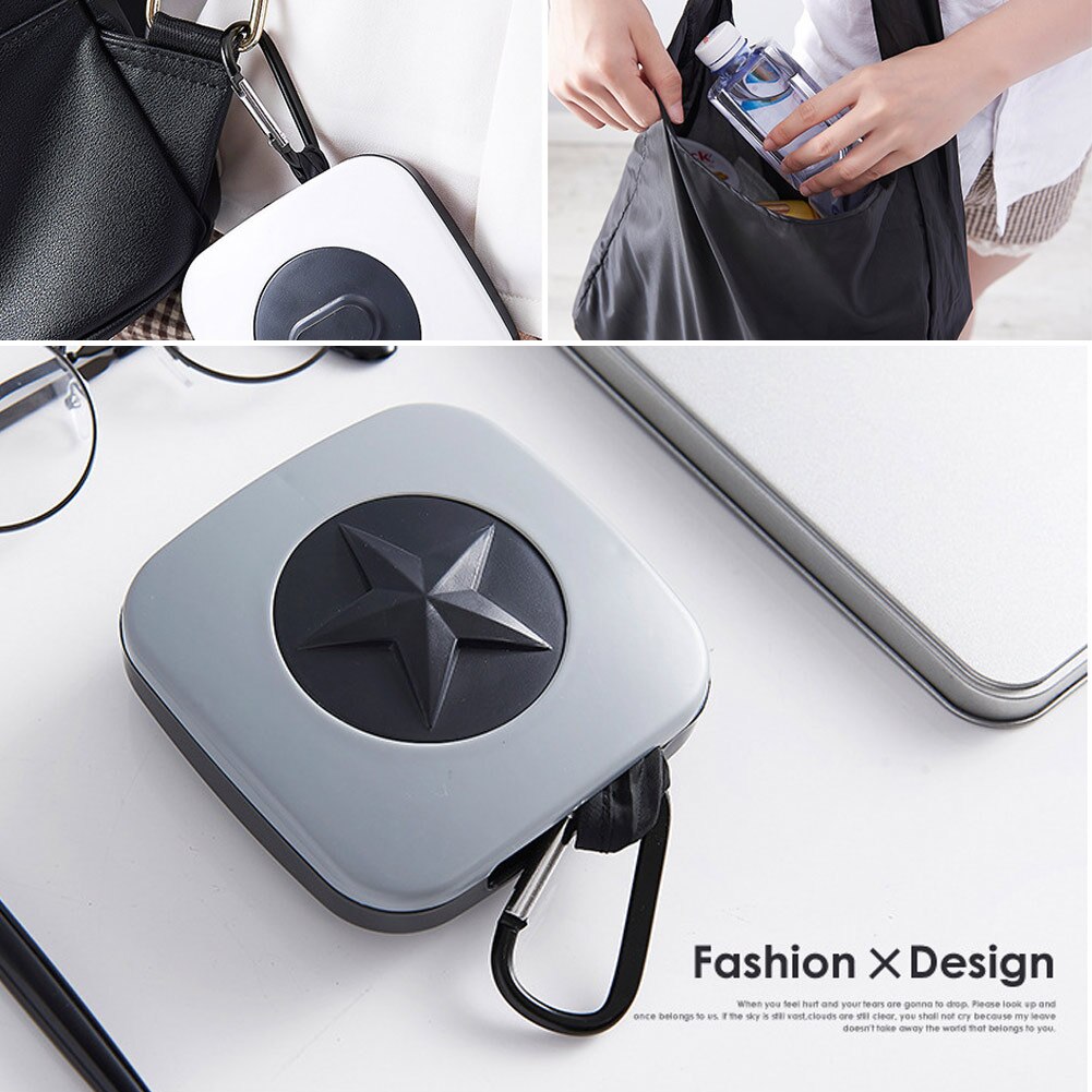 Multifunctional Durable Shoppingbag Reusable Shopping Bag Heavy Duty Nylon Foldable Grocery Tote Bags With Revolving Storage Box