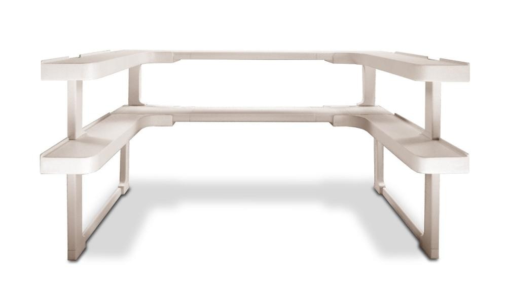 Spicy Shelf Deluxe - Expandable Spice Rack Stackable Cabinet & Pantry Organizer Kitchen Spice Rack Bathroom Cosmetics Storage