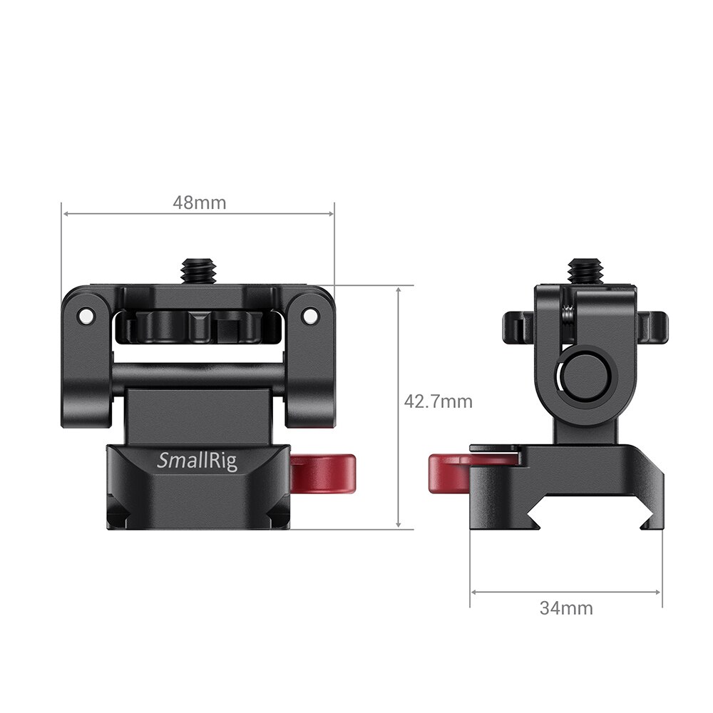 SmallRig DSLR Camera Quick Release EVF Mount 5 Inch / 7 Inch Monitor Holder Mounting Plate with NATO Clamp - 2100