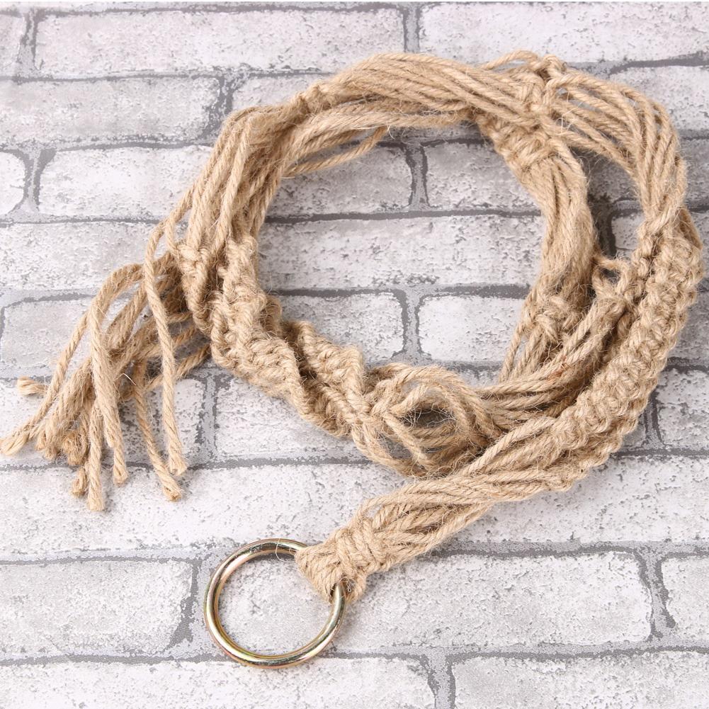 Handmade Macrame Plant Hanger Flower / Pot Hanger Pot Tray for Wall Decoration Countyard / Garden Pot Tray for Plant