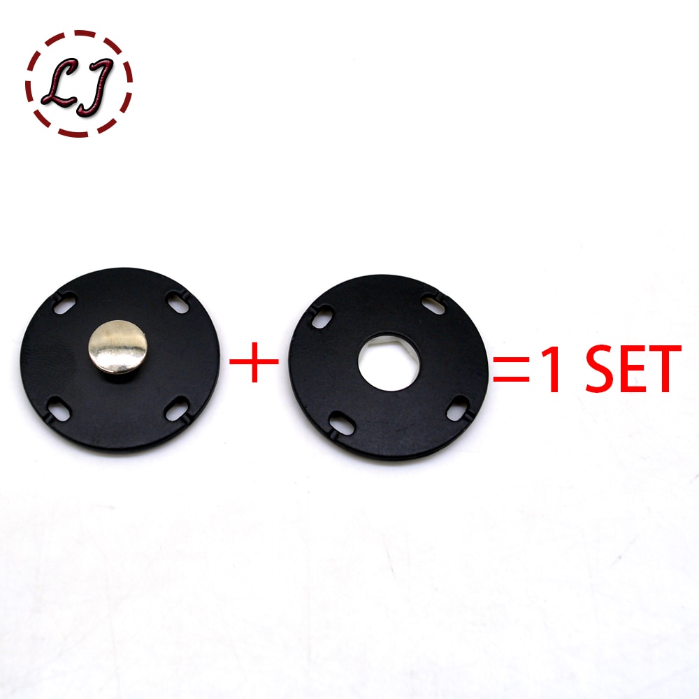 10pcs/lot gold black big head Metal Snap Fasteners Press Button for suit jacket clasp mink coat accessories DIY
