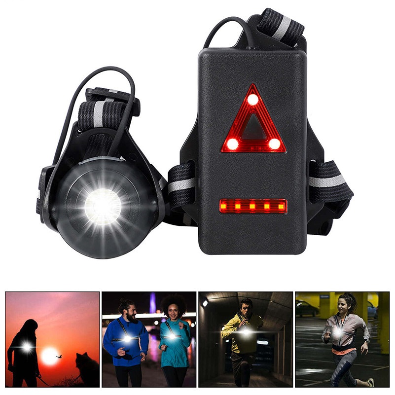 WEST BIKING-luz frontal de pecho para correr, lámpara de advertencia de 2200mAh con carga USB, para ciclismo, pesca, senderismo y Camping: Type 241
