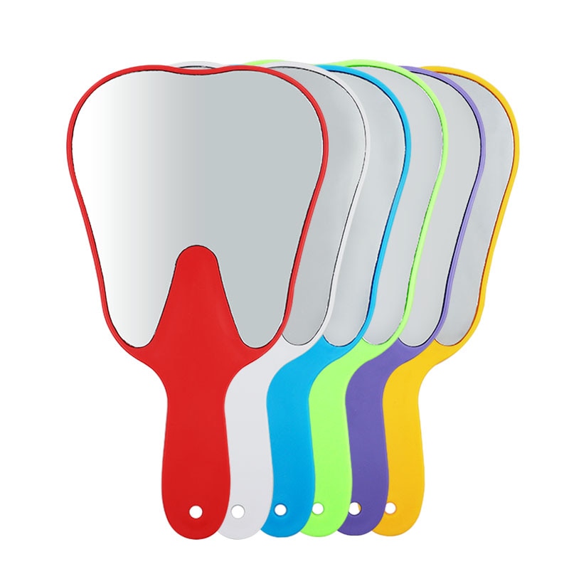1pc denti dentali forma modello specchio forma del dente specchio di vetro regalo dentale di alta qualità cura dei denti orali strumenti per l&#39;uso manuale
