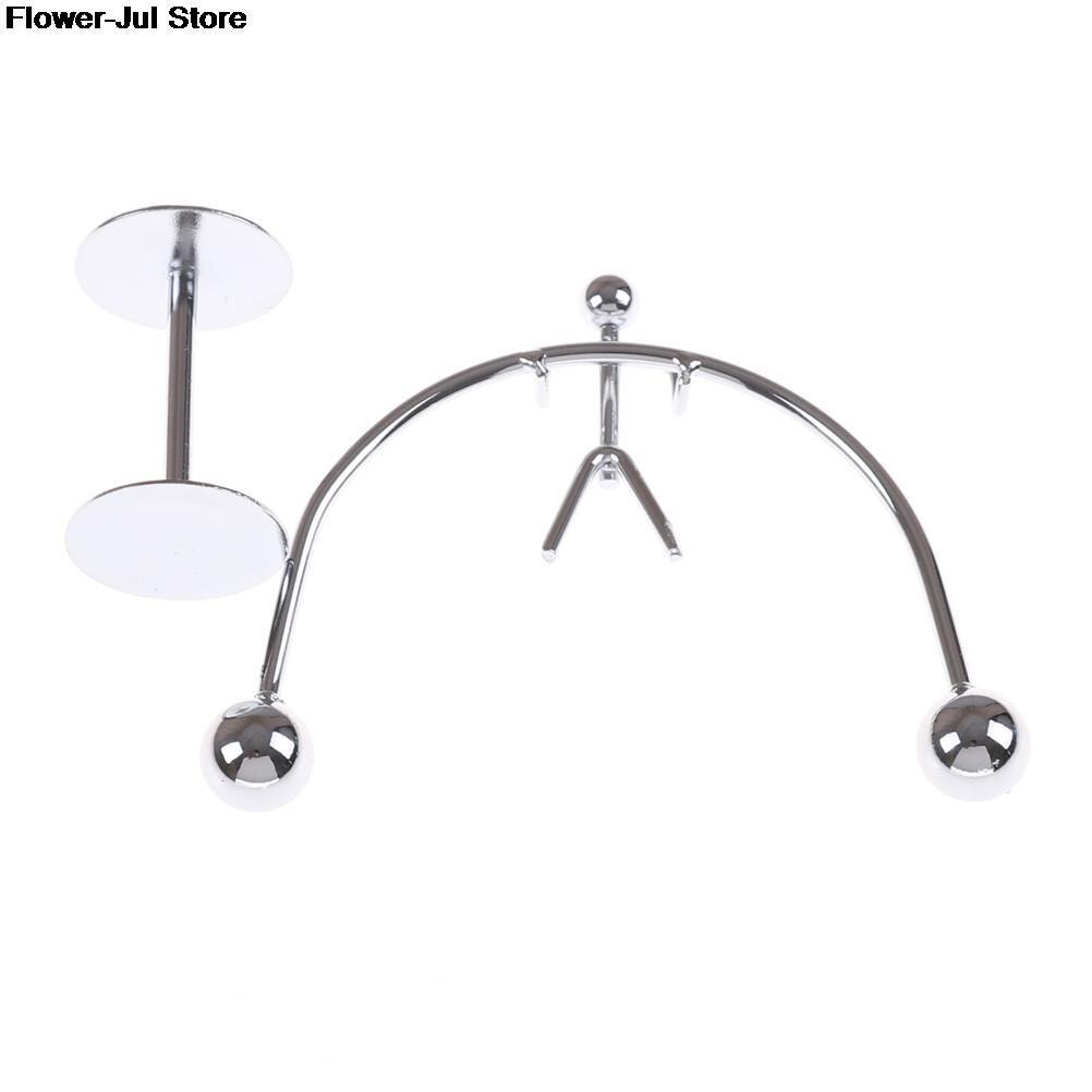 Kinetic Weightlifter Perpetual Motion Office Desk Decoration Metal Craft Perpetual Balance Home Decor Art Education