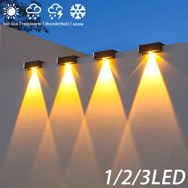 Led-tuinverlichting op zonne-energie, superhelder, waterdicht, op zonne-energie, voor balkon, trap, straatverlichting, buitenverlichting, led-verlichting op zonlicht.