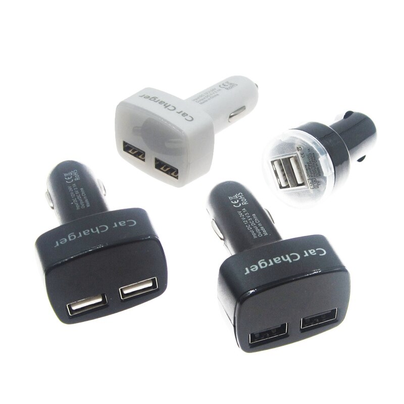 Universele 4in1 Dual Usb Car Charger Adapter Voltage Dc 5V 3.1A Bluetooth Bluetooth Connector