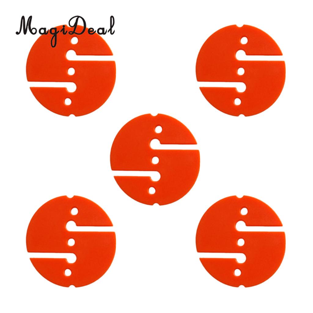 Magideal 5 stycken rund dykmarkör pilmarkör för dykgrotta och vrakdykning orange / gul / vit: Orange