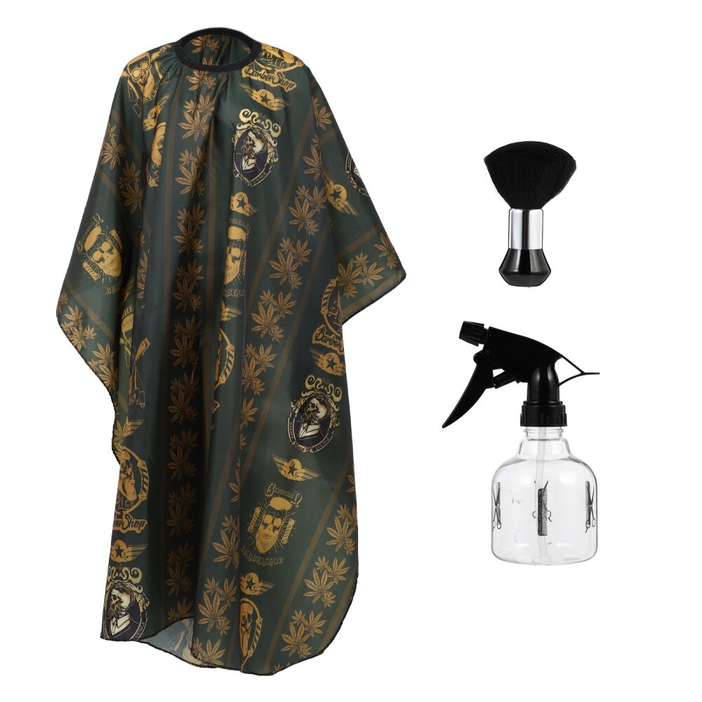 1 Set/3pcs Barber Tool Kit Haircut Cloak Haircut Brush Hairdressing Spray Bottle