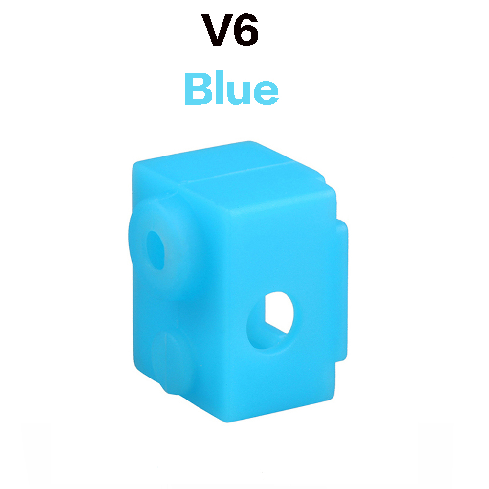 Para E3D V6/V5 MK7 MK8 MK9/Volnaco /BP6 calcetines de bloque de calor funda de silicona bloque calentador cubierta protectora Hotend para piezas de impresora 3D: Naranja