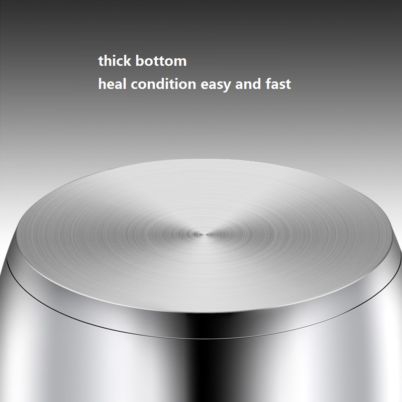 3 Litre Stew Cook Food Soup pot Casserole Cooking Pan Stainless Steel Stock Pot Inox Kitchen Casserole Cookware Utensil