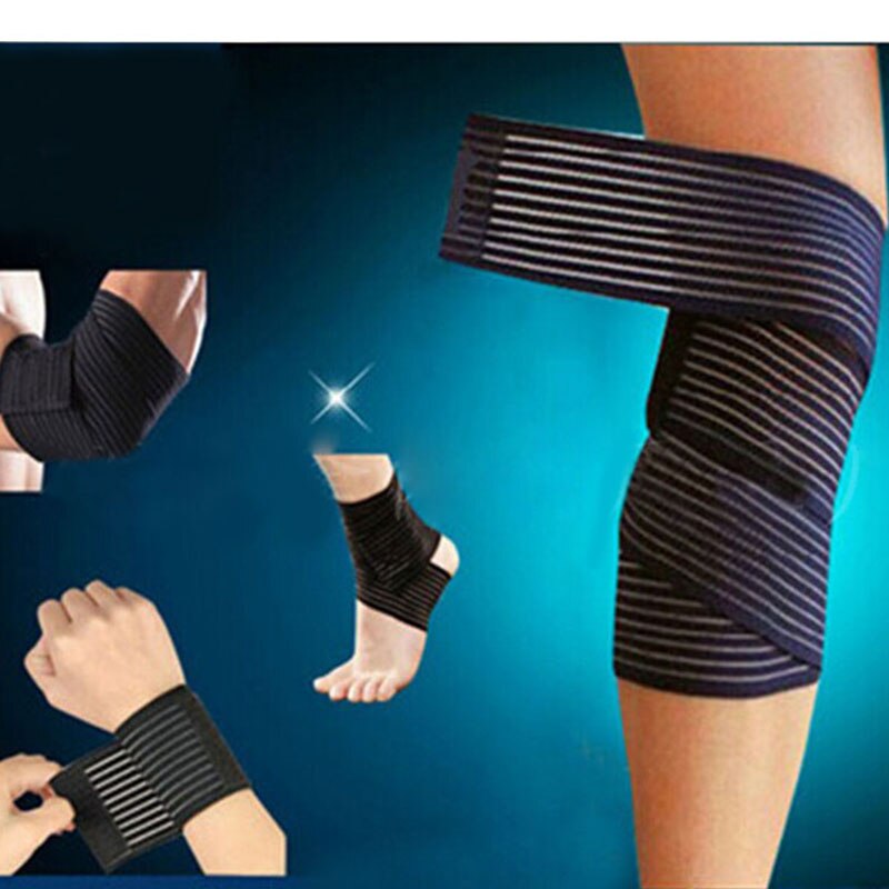 Knie elleboog pols enkel bondage manchet steunband sportband compressieband riem fitness sportschool brace tape elastische banden