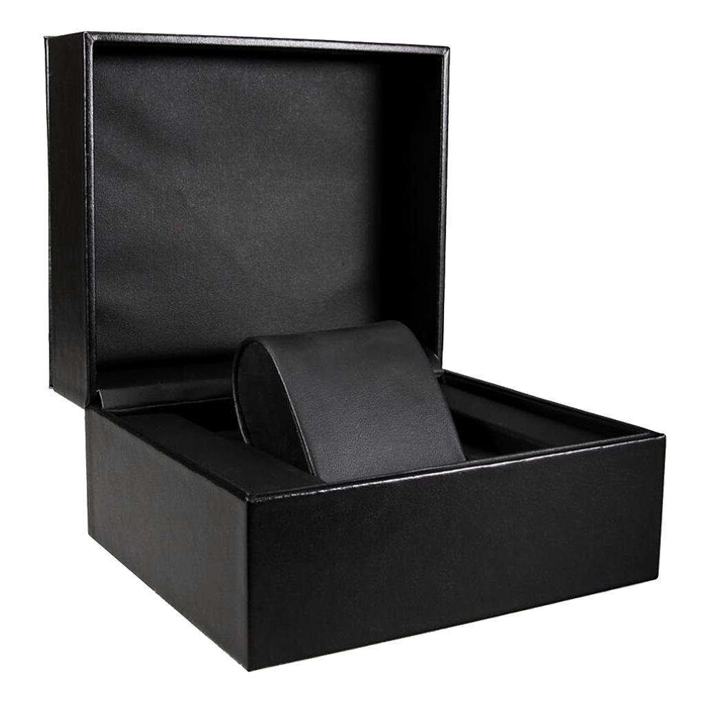 Watch Case Faux Leather Single Slot Collection Jewelry Bracelet Storage Box