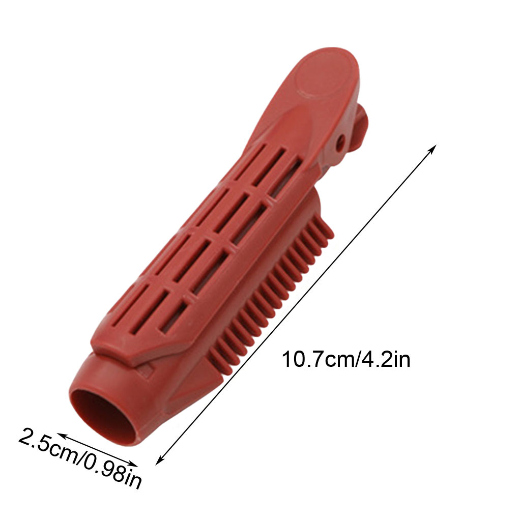 1/2/3Pcs Candy Kleur Haar Clip Wortel Pluizige Plastic Hair Curler Draagbare Bang Kapsel Golvend Haar pin Roller Haaraccessoires: Orange 1PC