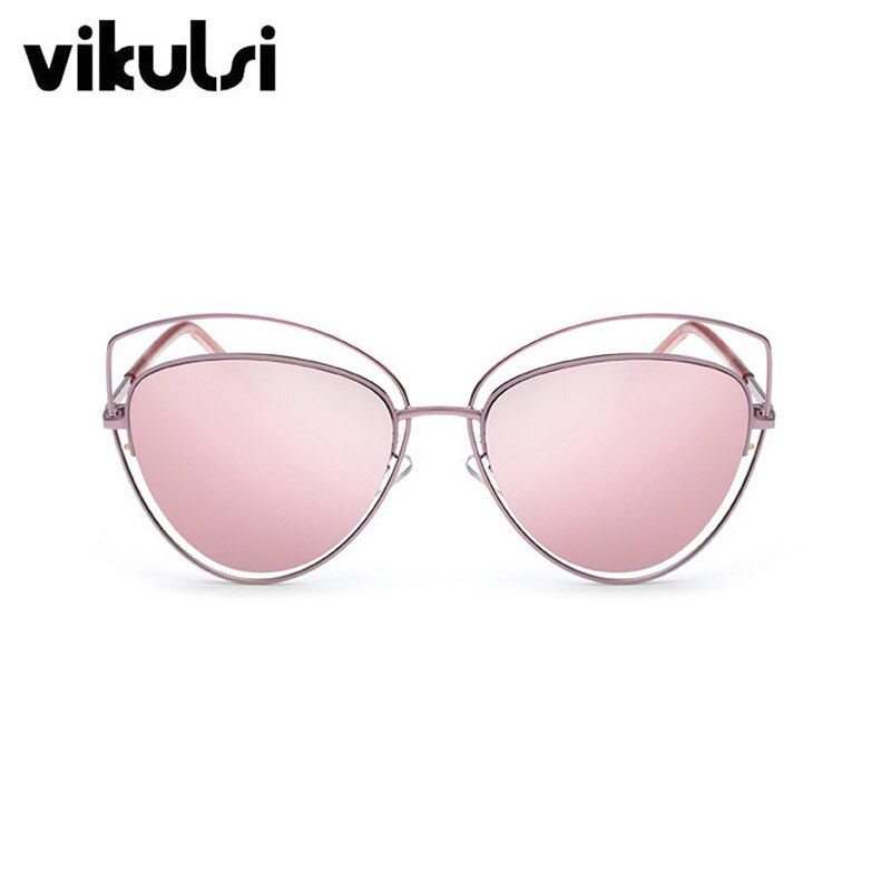 gafas de sol de espejo rosa de gran tamaño ojo de gato Vintage mujeres gafas de sol de mujer gafas de sol de señora al por mayor: A886 pink pink