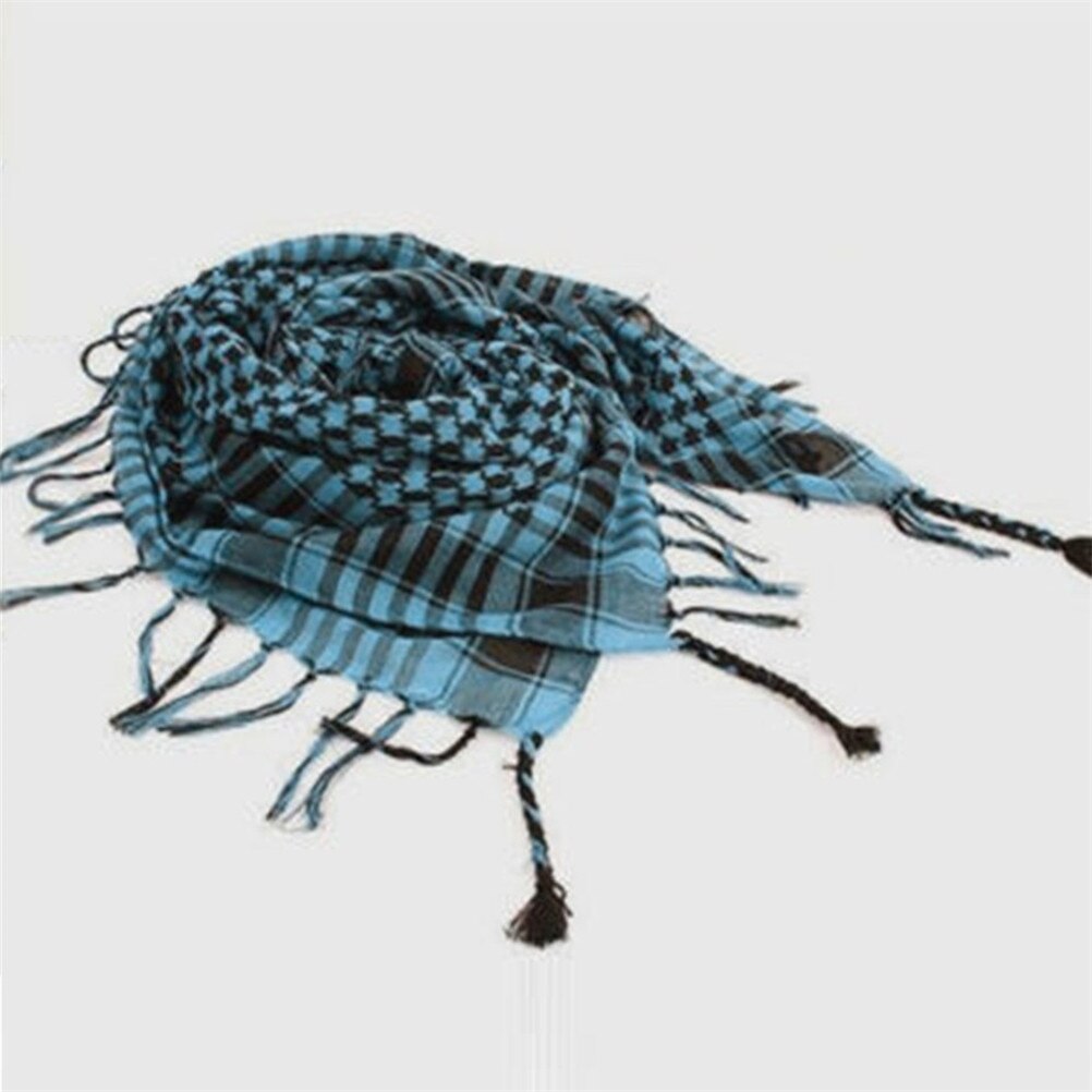 Unisex 5 Colors Women Men Checkered Arab Grid Neck Keffiyeh Palestine Scarf Wrap Shawl