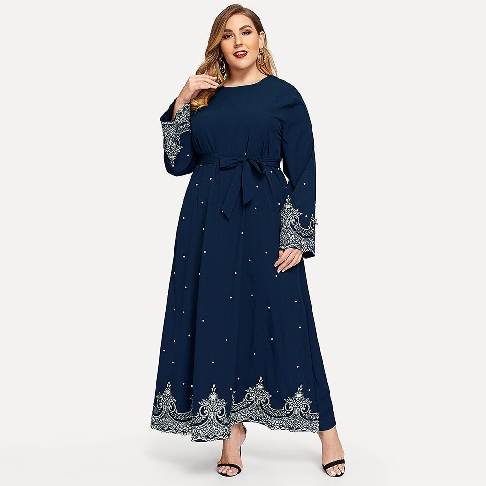 Ramadan dubai abaya hijab muslimsk maxi kjole tyrkiske kjoler islamisk tøj abayas til kvinder kaftan caftan gamis muslim wanita