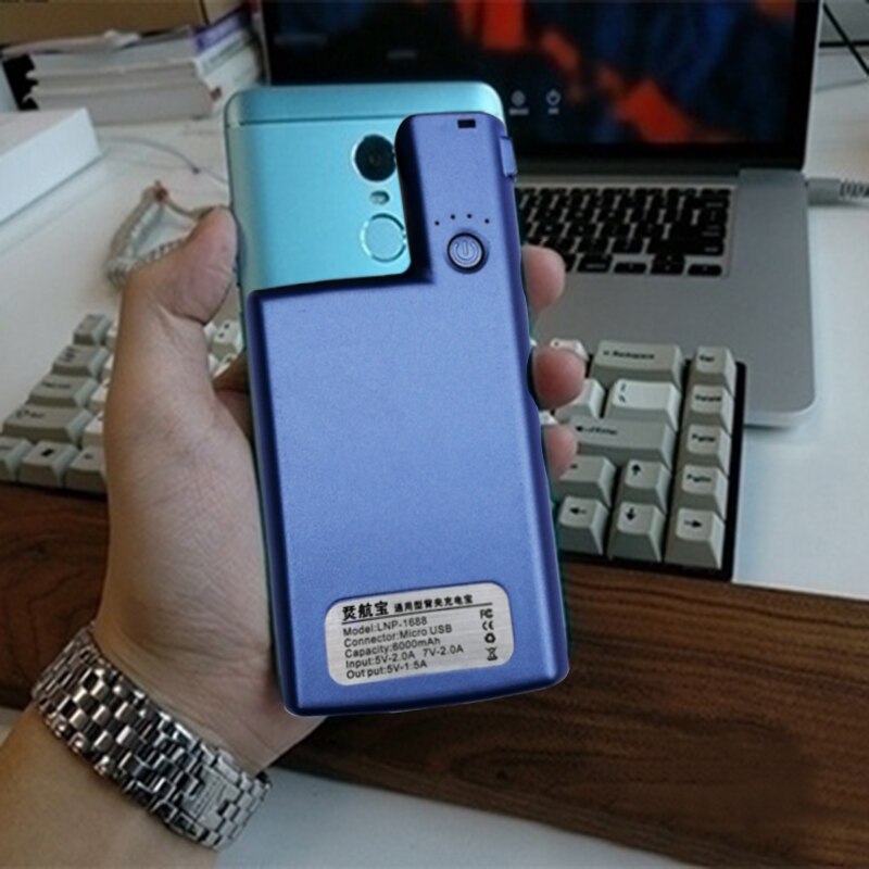 For Xiaomi Redmi Note 4 4XExternal battery charger case Portable power bank For Xiaomi Redmi Note 5 5A charging Cover Global