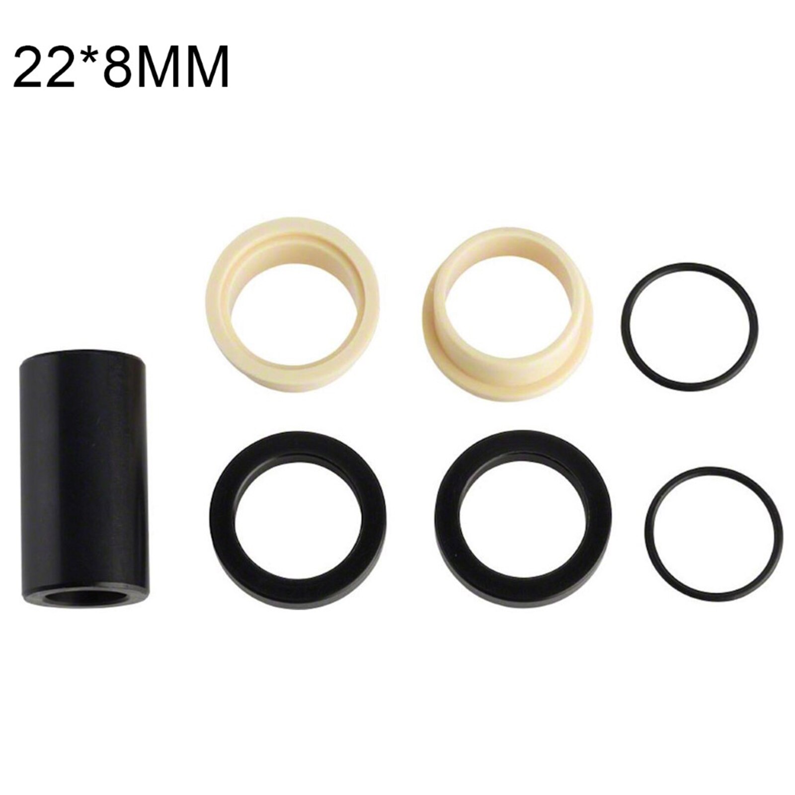 Bague d&#39;amortisseur de vélo vtt, Tube de matériel de montage de vélo 6mm 8mm 10mm: 22x8mm