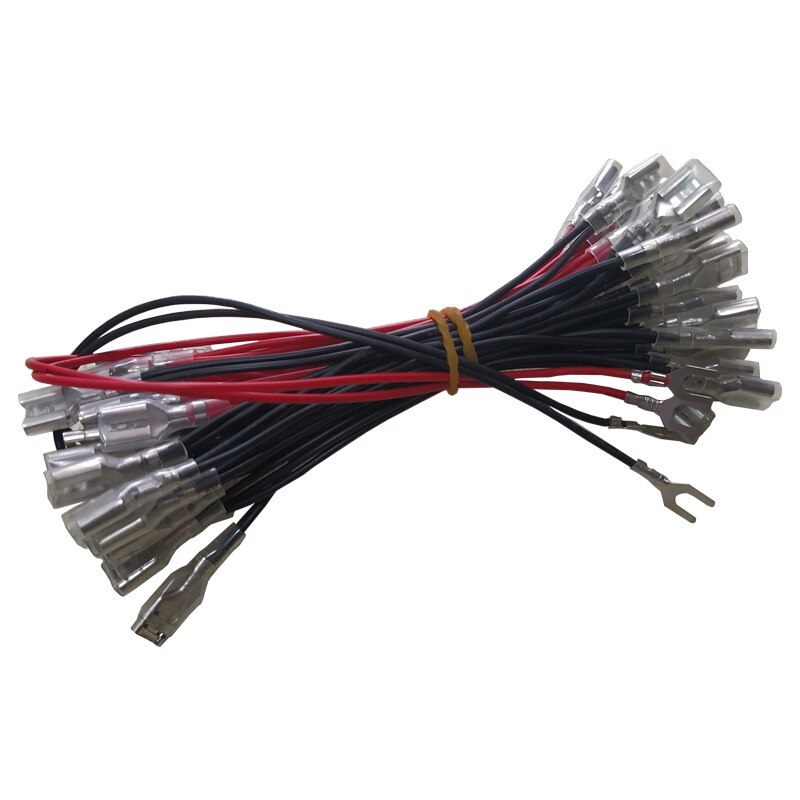 Insulated Daisy Chain Harness Bundles With 14 Crimp Connections LED Lighting Cables for Arcade LED Push Buttons JAMMA MAME Parts