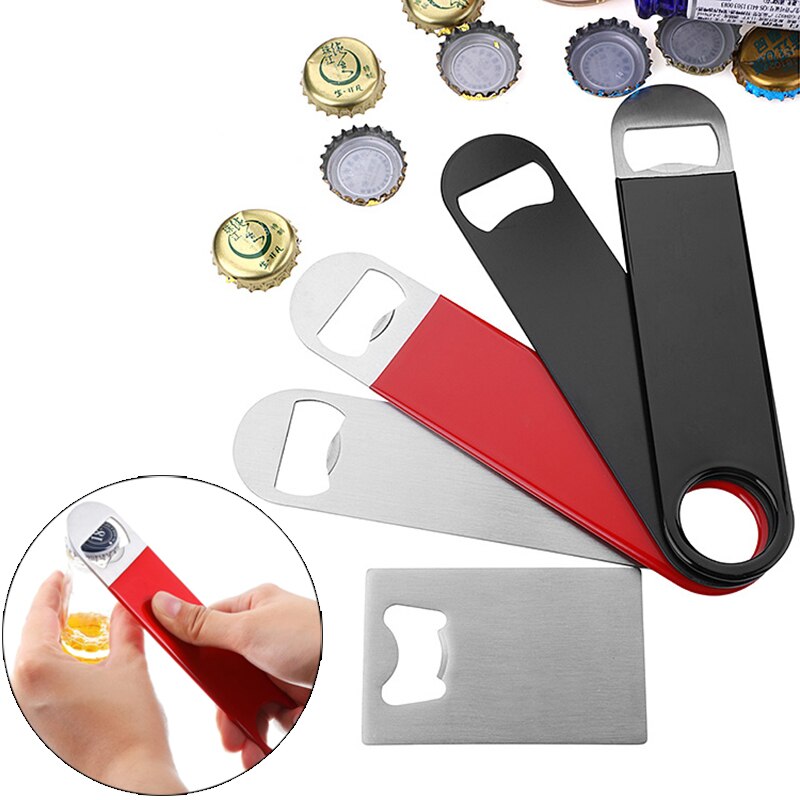 Premium Metal Beer Opener Portable Beverage Beer Bottle Openers Stainless Steel Kitchen Bar Tools