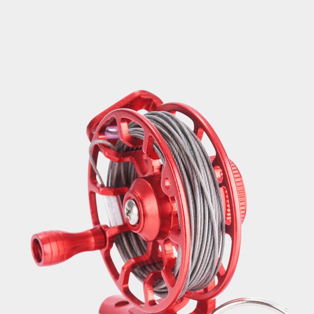 HiMISS Fishing Lock Buckle With Reel Stainless Steel Lanyard Live Fish Lock Belt Fishing Tackle Stringer Fishing Floats Reel