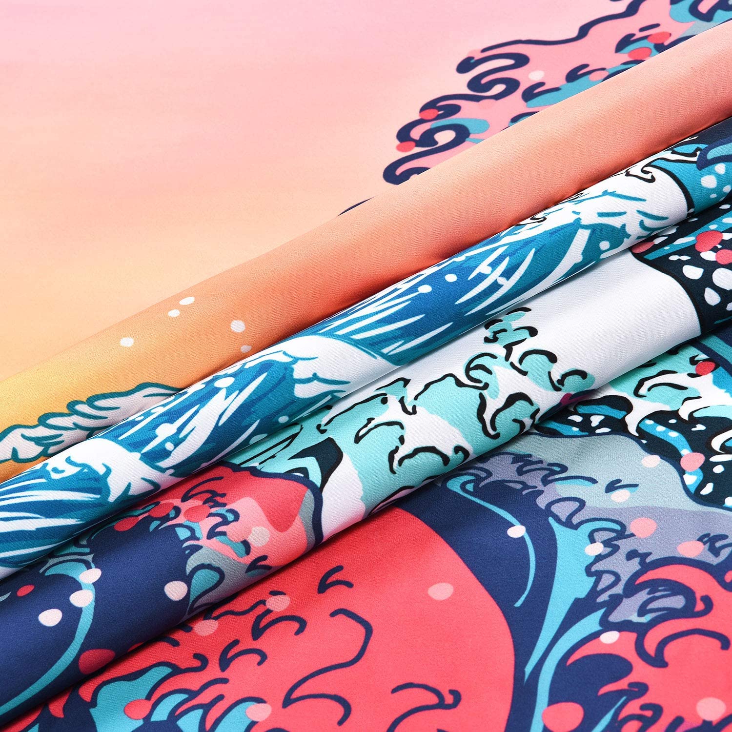 hav bølge tapet sol fjell 3d skrive ut japanese stytle vegghengende gobeliner boho decorfor livingbedroom dekorasjon