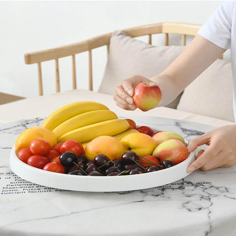 25cm Condiment 360° Rotating Storage Tray Spice Rack Non-Slip TPR Home Cosmetics Cabinet Organizer For Kitchen Accessories