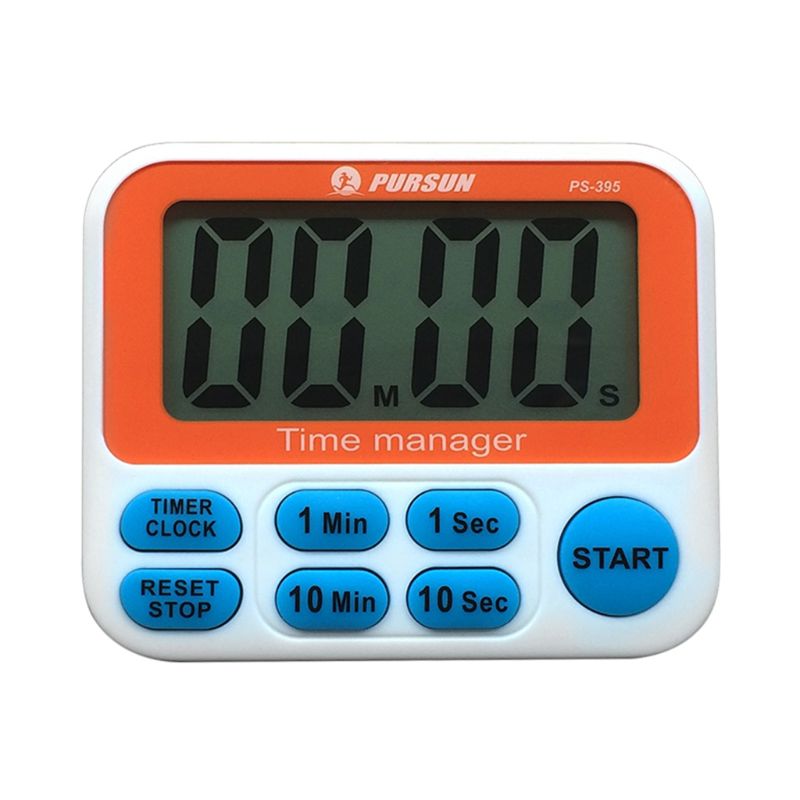 LCD Digital Timer & Countdown Kitchen Alarm Clock with Magnet Stand Hanging Hook M2EF