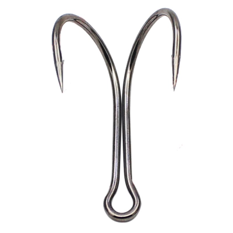 Double Fishing Hooks Sea Duple Hook 28#-20# Stainless Steel Frog Hook Accessories for Tuna Fishing anzol pesca