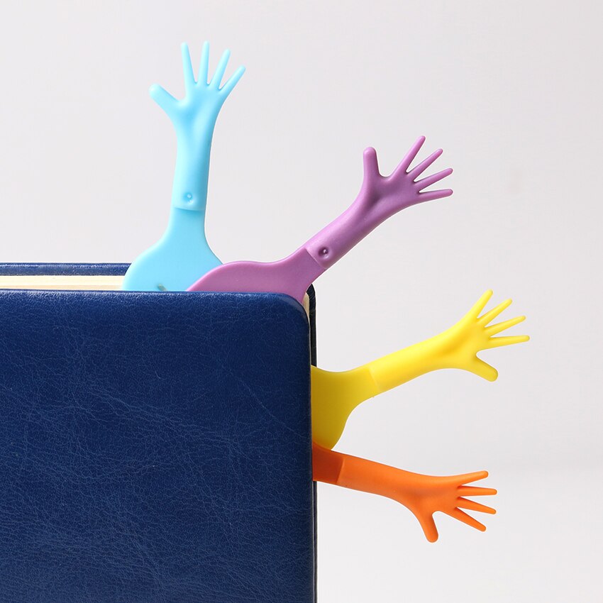 4 Stks/partij Kantoorbenodigdheden Funny Help Me Bookmark Student Essentiële Benodigdheden