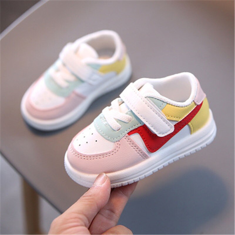 Zapatos de invierno para bebés y niños pequeños, calzado deportivo de cuero Artificial, zapatillas planas para niños, zapatos suaves informales para niños Cn (origen)