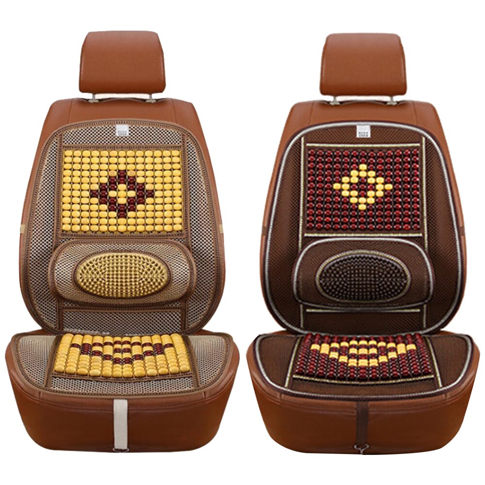 Summer Car Seat Cover Cooling Cushion Mesh Mat Universal Massage Wood Beads Hollow Breathable Cool Pad Cushion Mar19