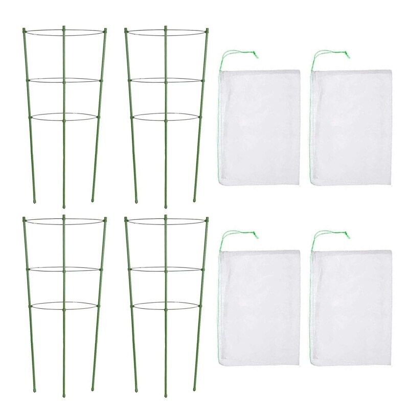 A0KE Zaailing Plant Protector Planten Scherm Beschermende Mesh Kooi Kit Accessoire Voor Tegen Schade Aan Slanke Plant Uit Huisdieren En