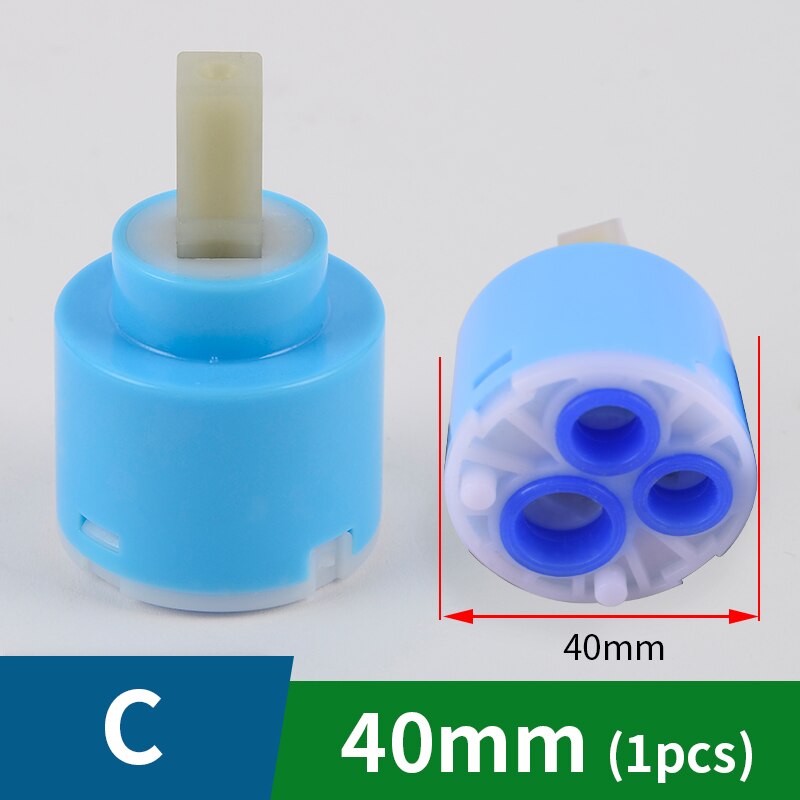 Faucet Cartridge Mixer 35mm 40mm Kitchen Ceramic Faucet Cartridges Basin Faucet Accessories Valve Water Mixer Tap Replace Part: C-40mm