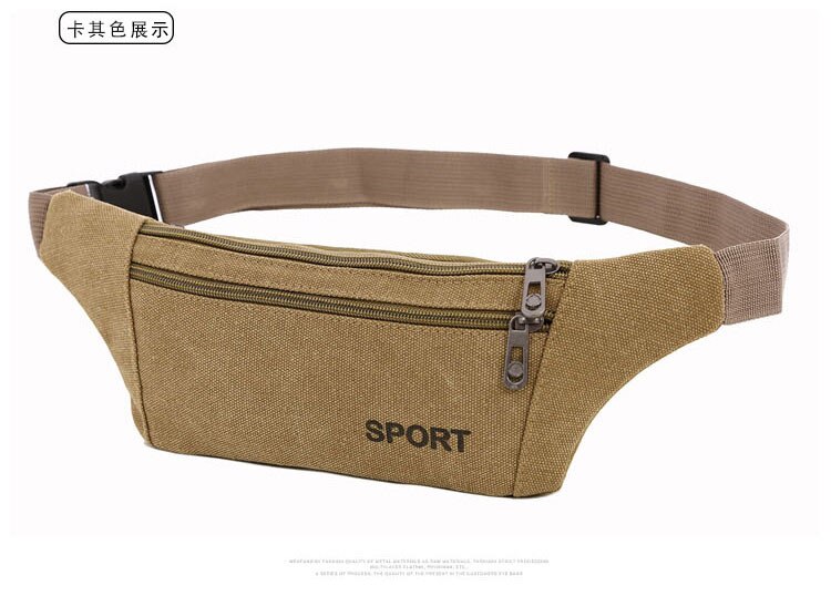 Neue fanny Pack Mens Frauen Taille Pack Hüfte Gürtel Tasche Geldbörse Tasche Reise Sport miserabel Tasche/DURCH: Kakifarbig