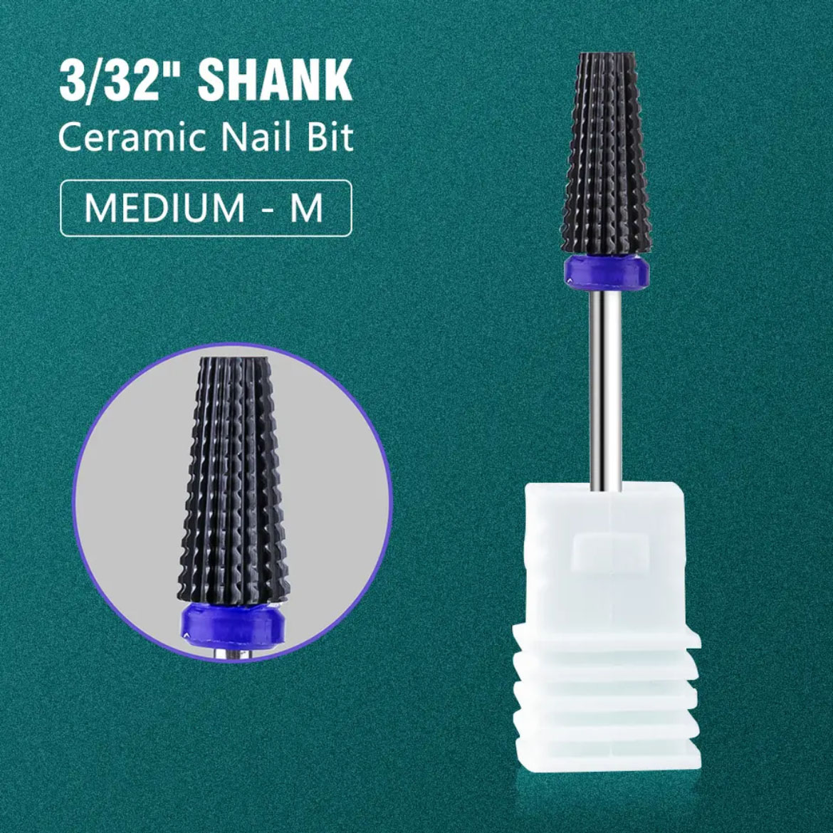 Broca de carburo de tungsteno para uñas, taladros eléctricos para manicura, fresa de cerámica, accesorios de pedicura, buena: Latón