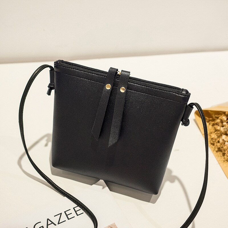 Stijl Women's Bag Mode Koreaanse Stijl Schoudertas Versitile Mode Schoudertas Eenvoudige Vrouwen Tas Clutch Handtas: Black