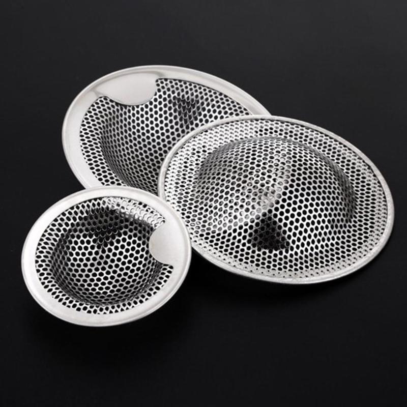 Acier inoxydable baignoire capteur de cheveux bouchon de déchets filtre évier crépine métal fil évier crépine cuisine salle de bain accessoires