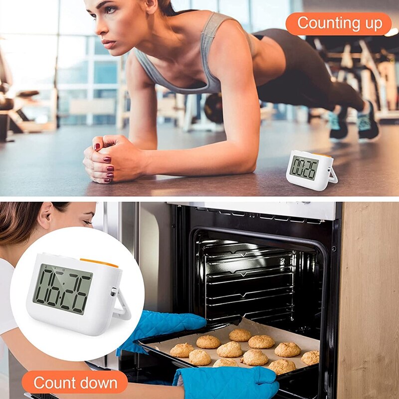 Timer, Kitchen Timer for Cooking, Classroom Timer for Kids, Magnetic Digital Stopwatch Clock Timer for Teacher, Study