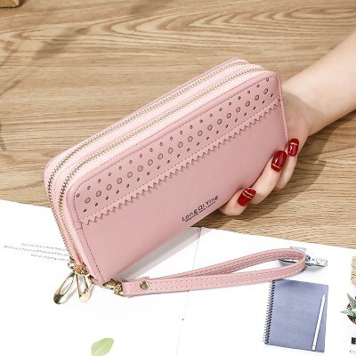 Women Long Wallets Large-capacity Double Zipper Clutch Wallet Ladies Double-layer Clutch Bag Wallet Coin Purse: 12