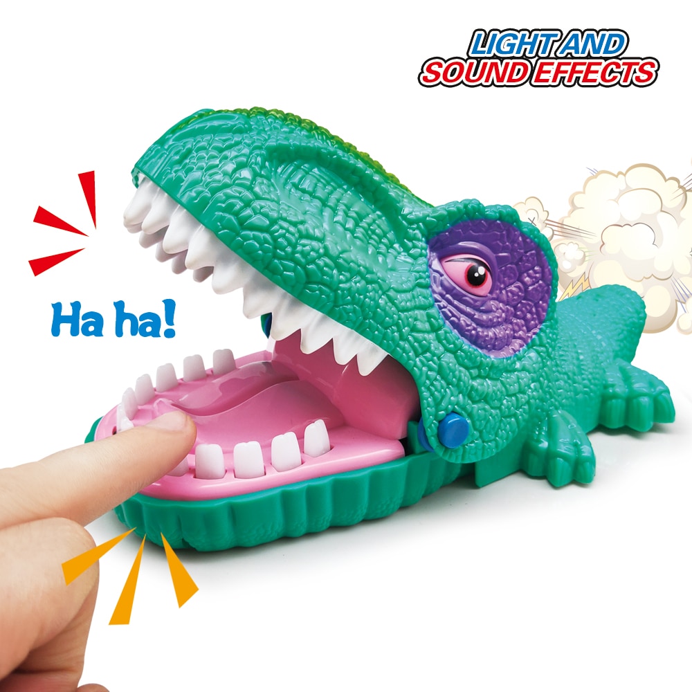 Licht Muziek Dinosaurus Mond Tandarts Bite Finger Game Funny Gags Speelgoed Voor Kids Play Fun