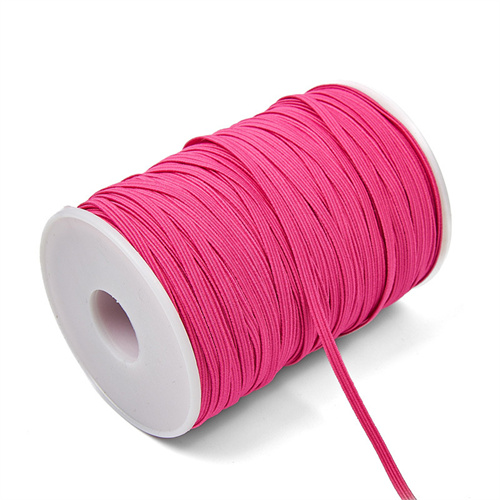 Banda de goma colorida de 3mm y 6mm, cinta elástica de costura, banda elástica de LICRA, tela de costura, accesorios de ropa DIY de 10 años