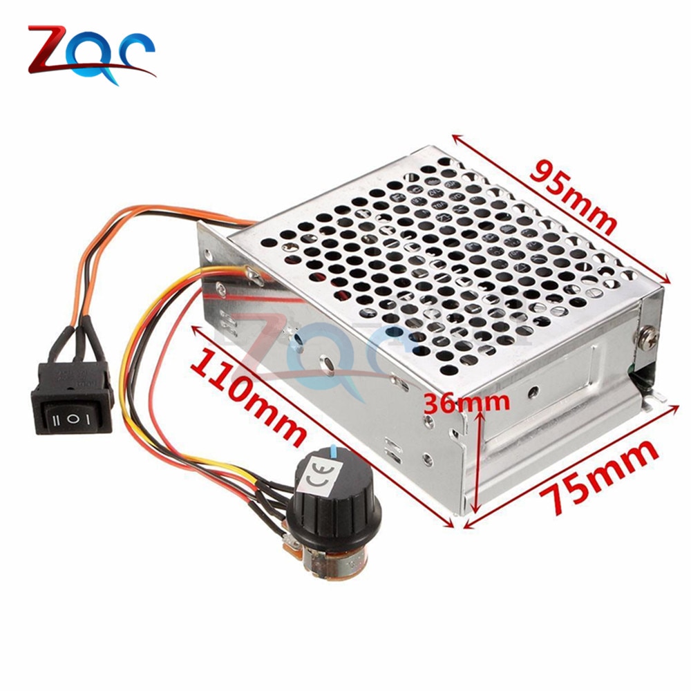 DC 10-50V 40A controlador de velocidad del Motor controlador de Motor PWM 12 V/24 V/36 V/48 V invertida interruptor CW CCW Reversible controlador de impulsos 10 V-50 V