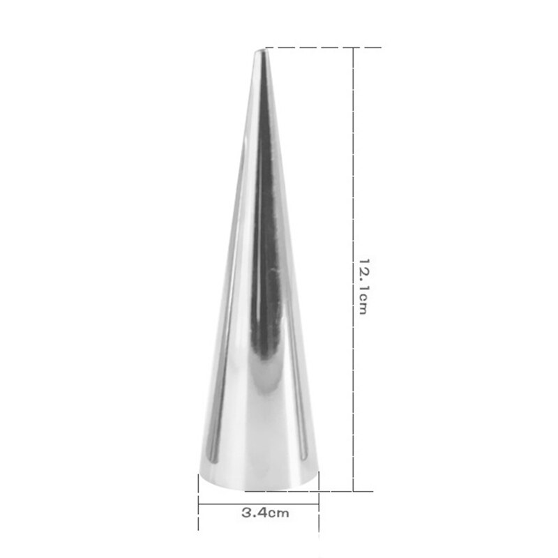 Moule Croissant cuisine inox cônes de cuisson corne pâtisserie rouleau gâteau moule spirale cuit Croissants Tubes Cookie outil: 12.1cm x 3.4cm