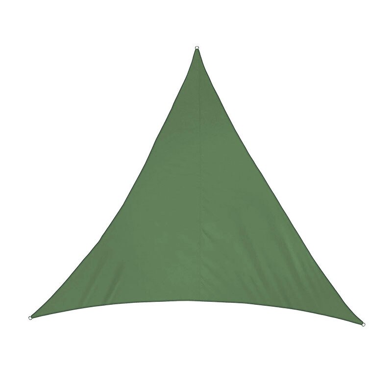 300d vanntette polyester trekant skygge seil hage terrasse baldakin svømming solseil camping tur gård seil markise: Grønn