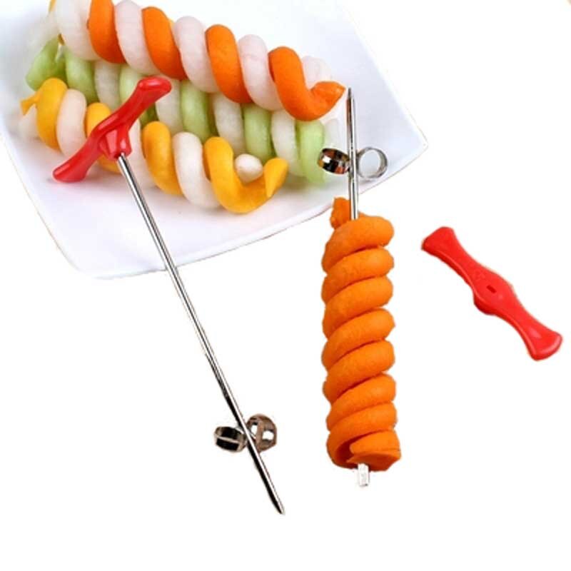 Strumenti Rullo A Spirale Affettatrice Manuale Ravanello Patata di Verdure A Spirale Cutter Accessori Per la Cucina Frutta Strum
