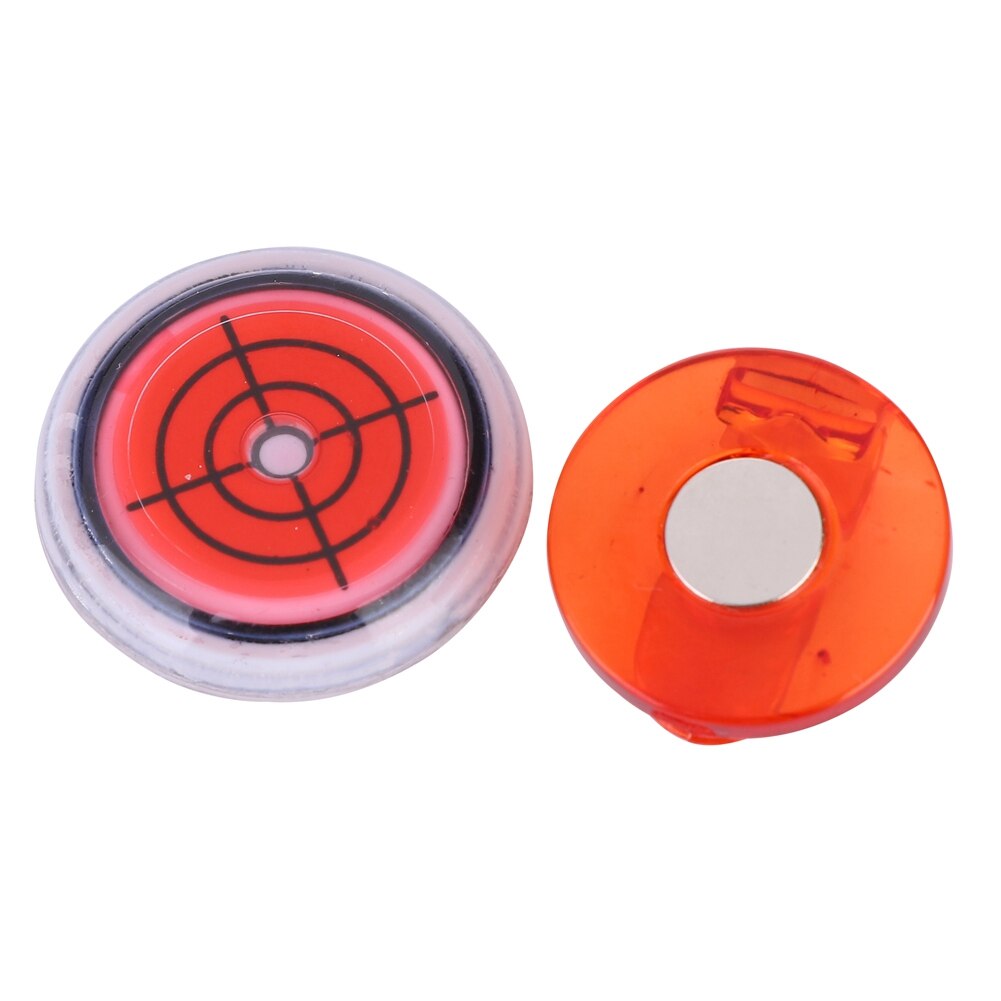Golfboldmarkører holdbart plastikhuehætteklip med aftagelig magnetisk kuglemarkør 5 farver: Rød